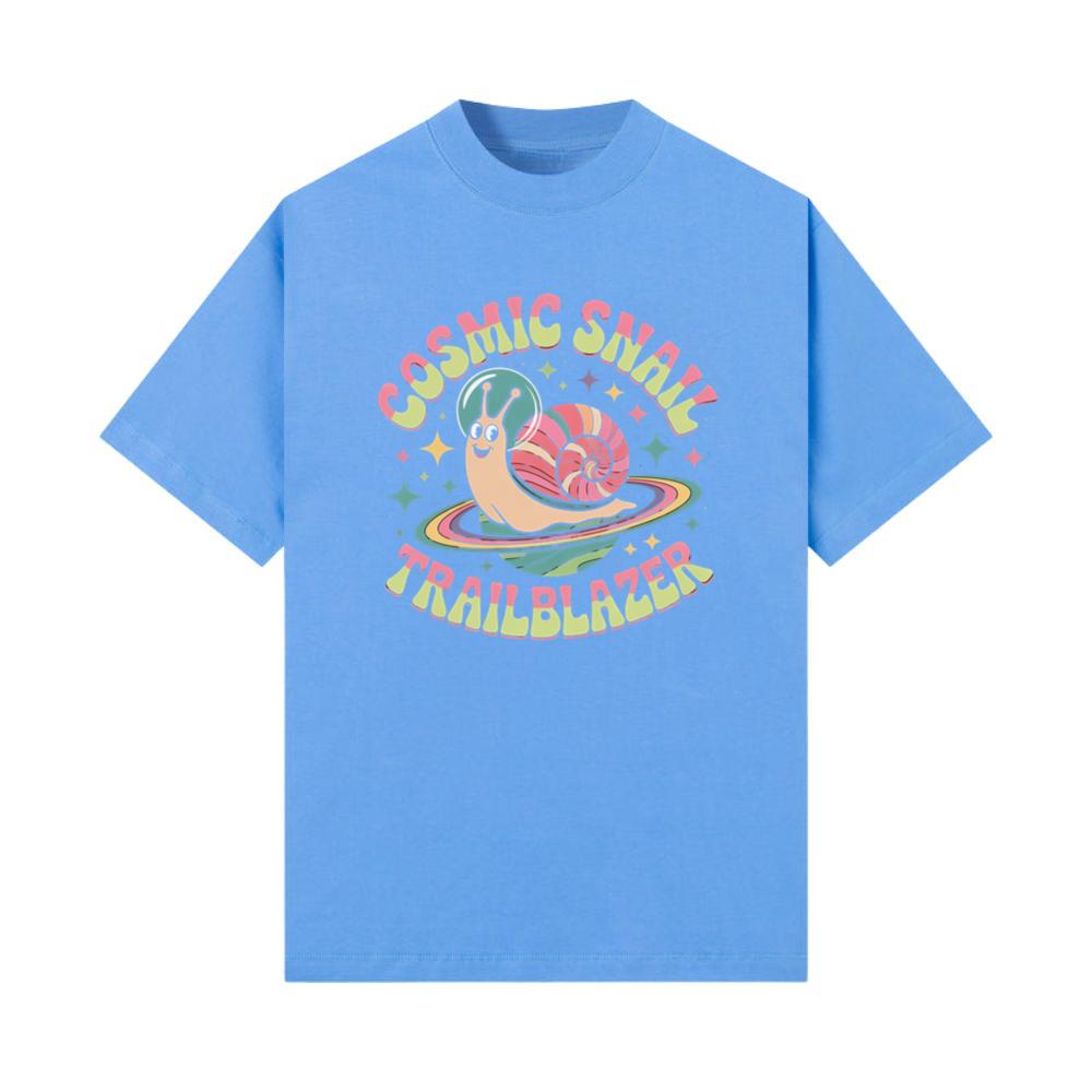 Cosmic Snail Trailblazer Funny Retro Animal Graphic T-Shirts