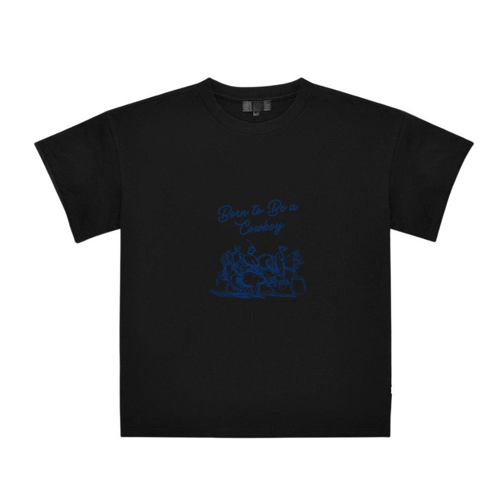 Cowboy Shirt Born to Ride It's Cool to Be A Cowboy Casual Wear Top T-Shirts