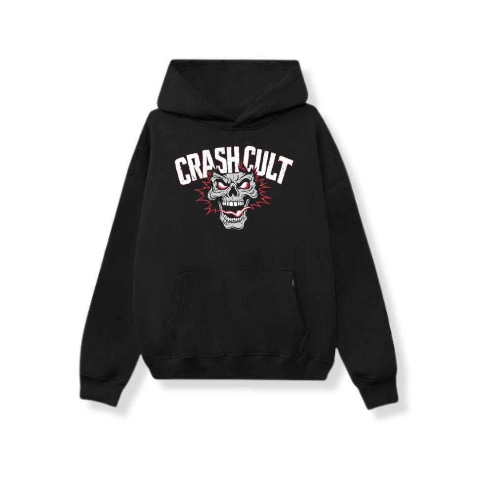 Crash Cult Skull Head Graphic Hoodie