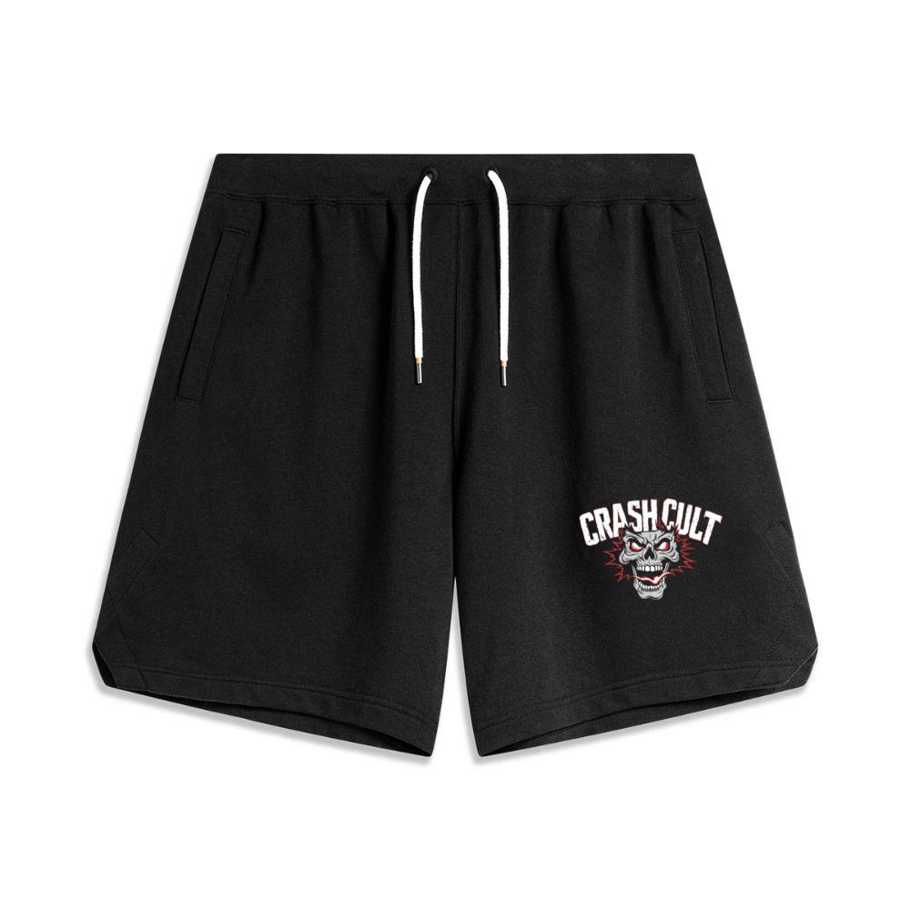 Crash Cult Skull Head Graphic Men's Basketball Shorts