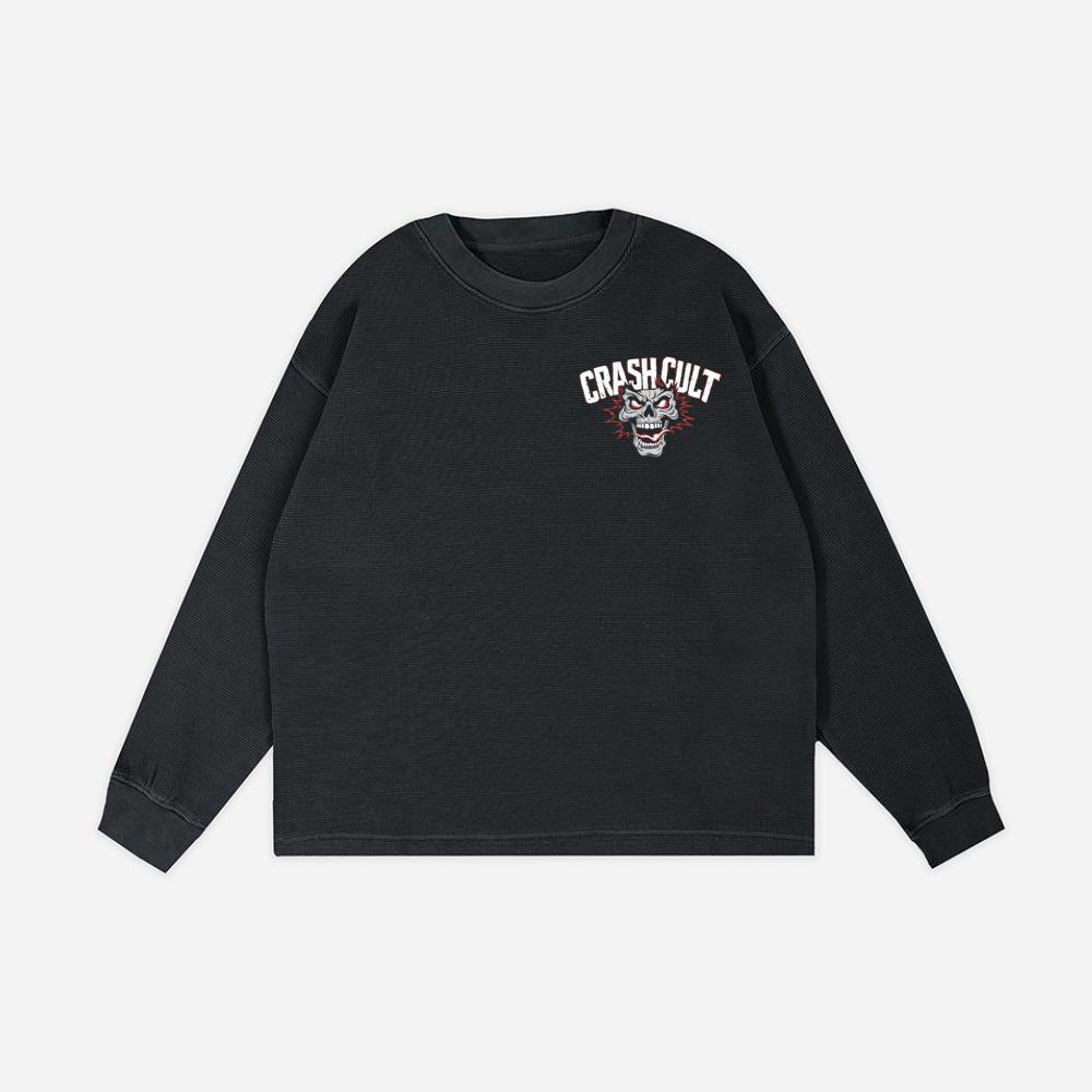 Crash Cult Skull Head Graphic Sweatshirt