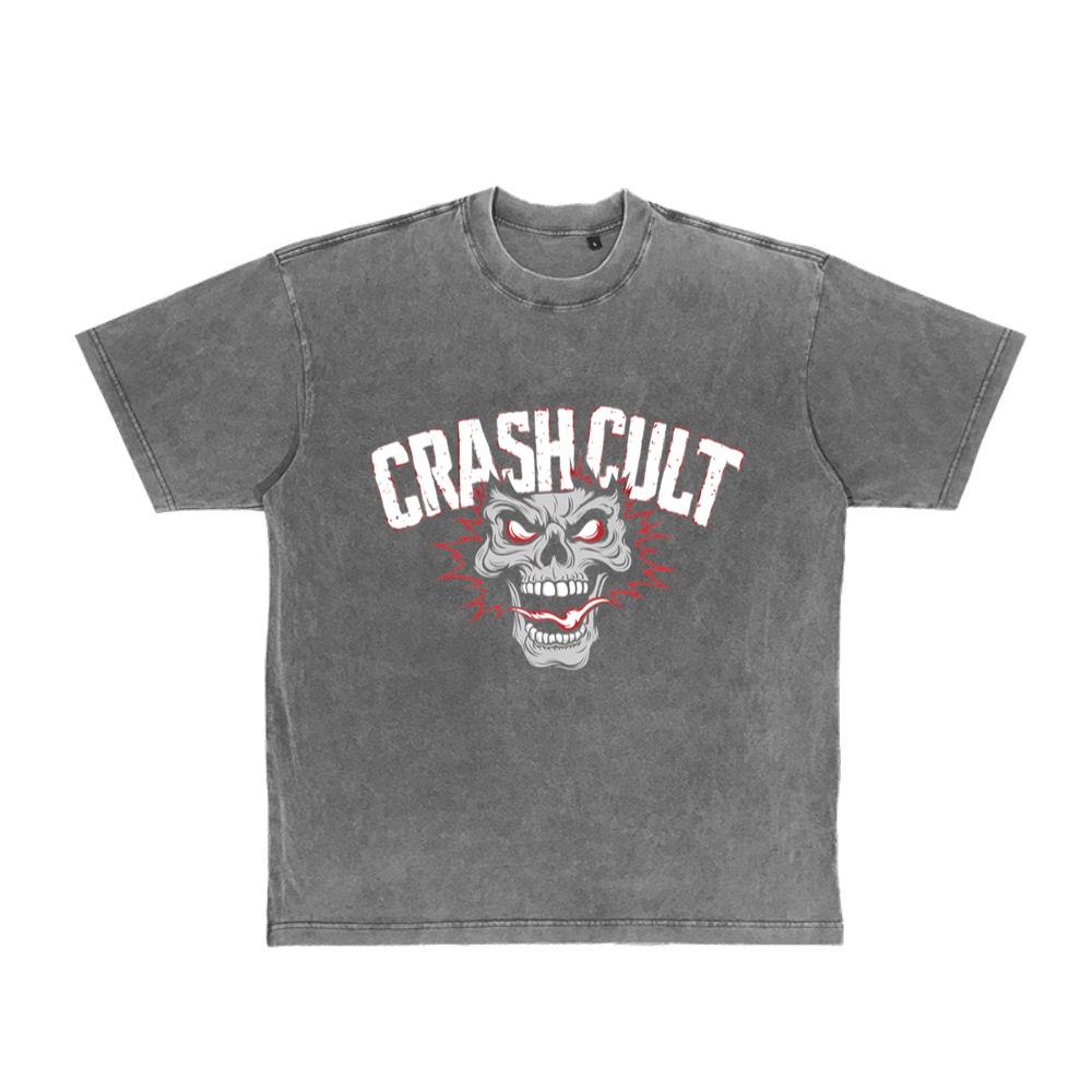 Crash Cult Skull Head Graphic T-Shirt