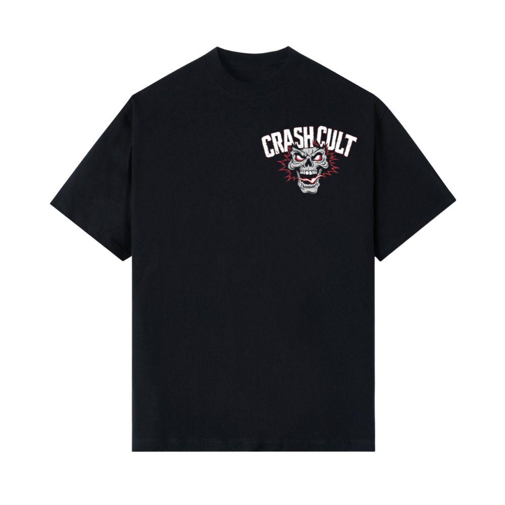 Crash Cult Skull Head Graphic T-Shirt