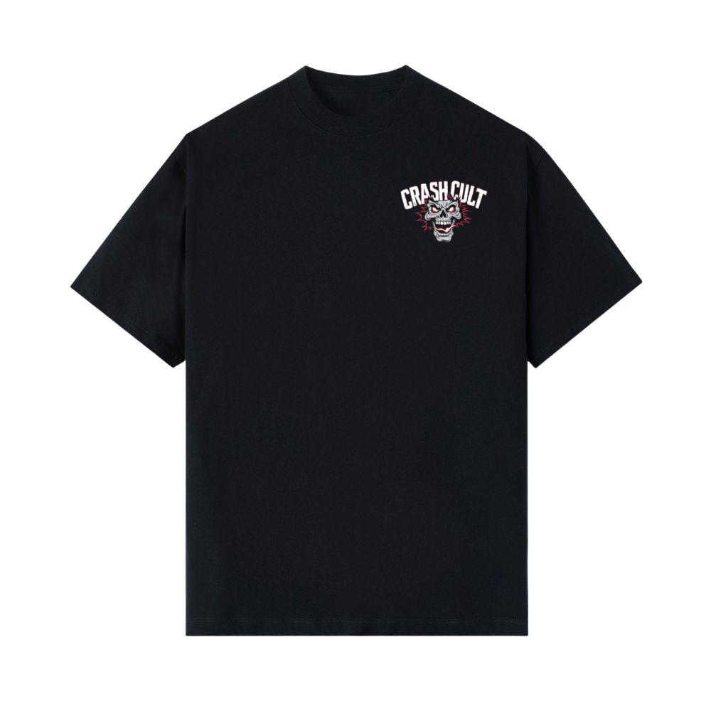 Crash Cult Skull Head Graphic T-Shirt