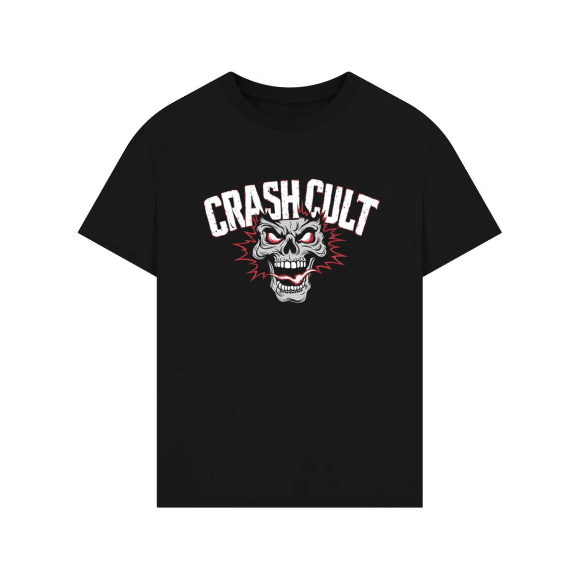Crash Cult Skull Head Graphic T Shirt