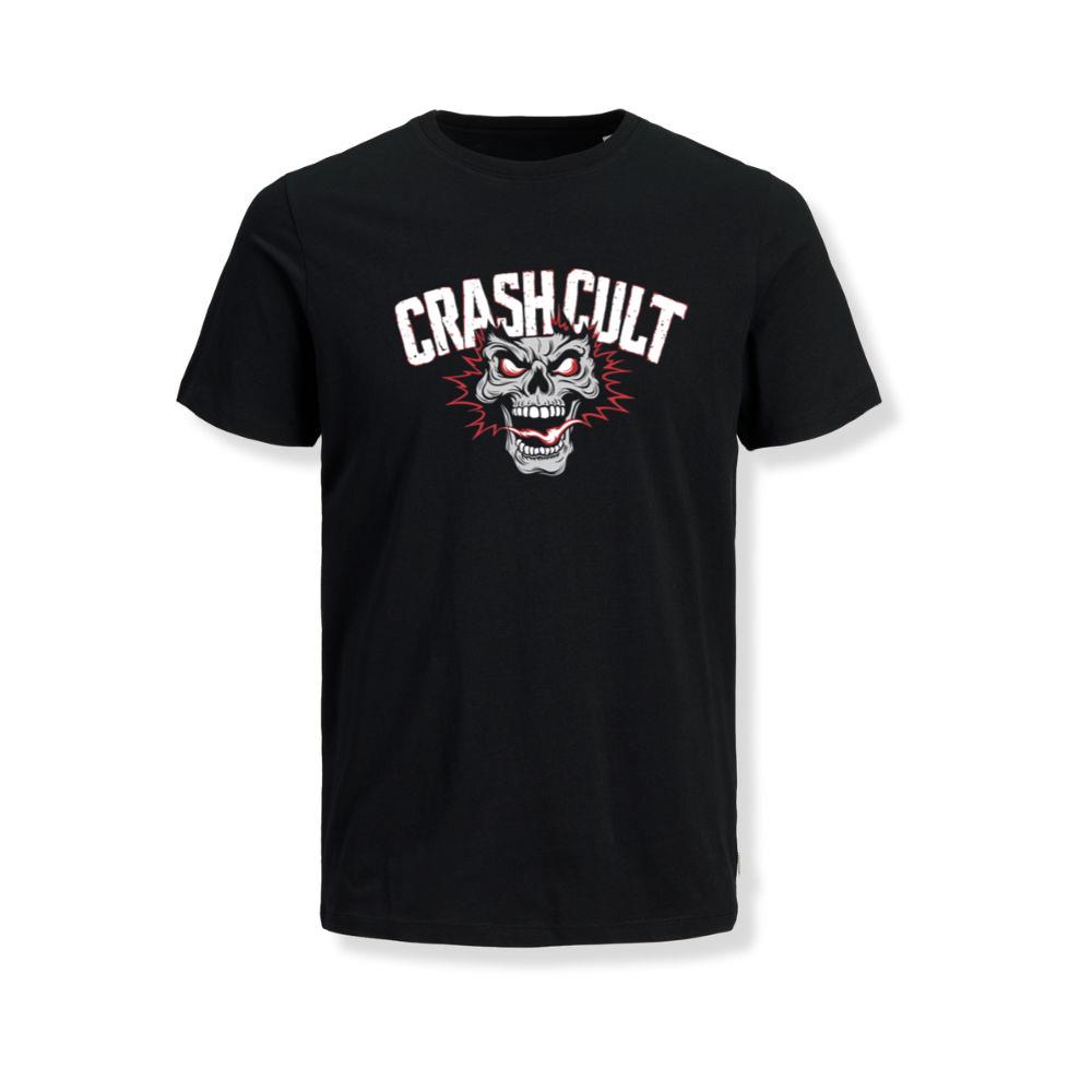 Crash Cult Skull Head Graphic T-Shirt