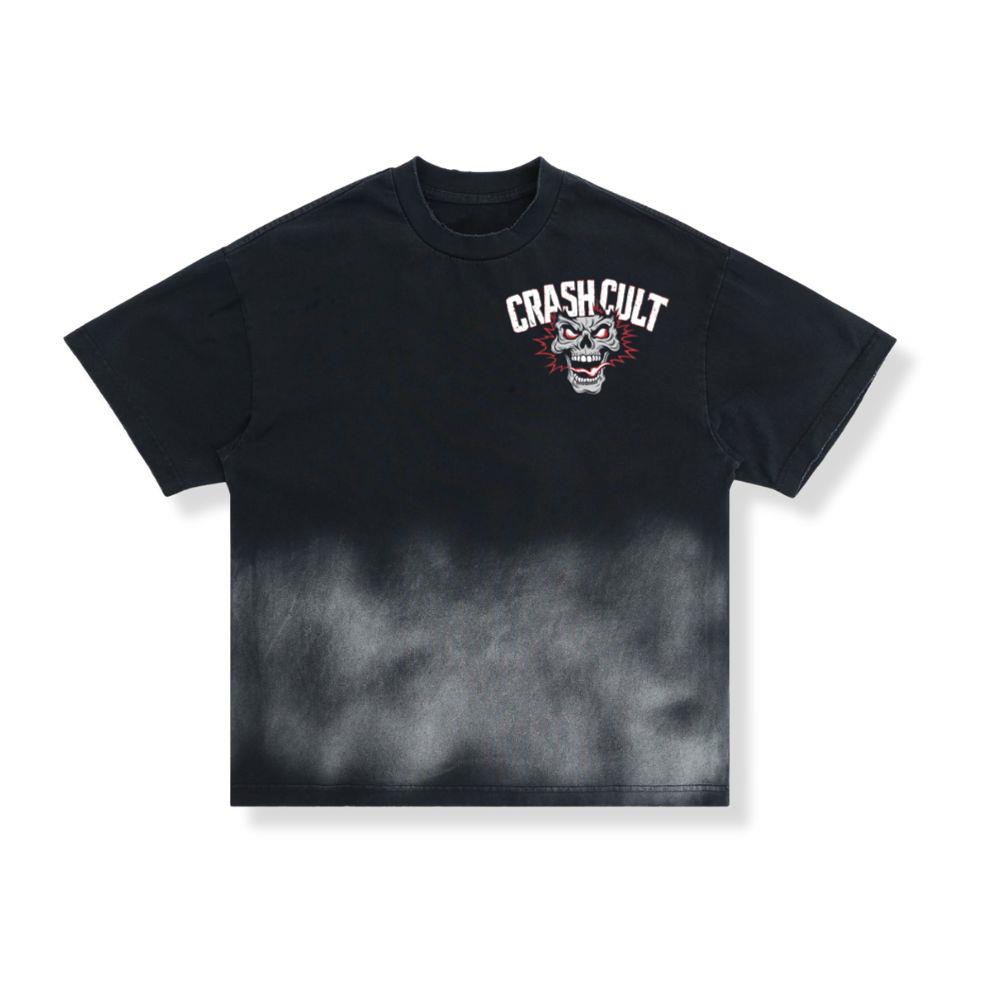Crash Cult Skull Head Graphic T-Shirt