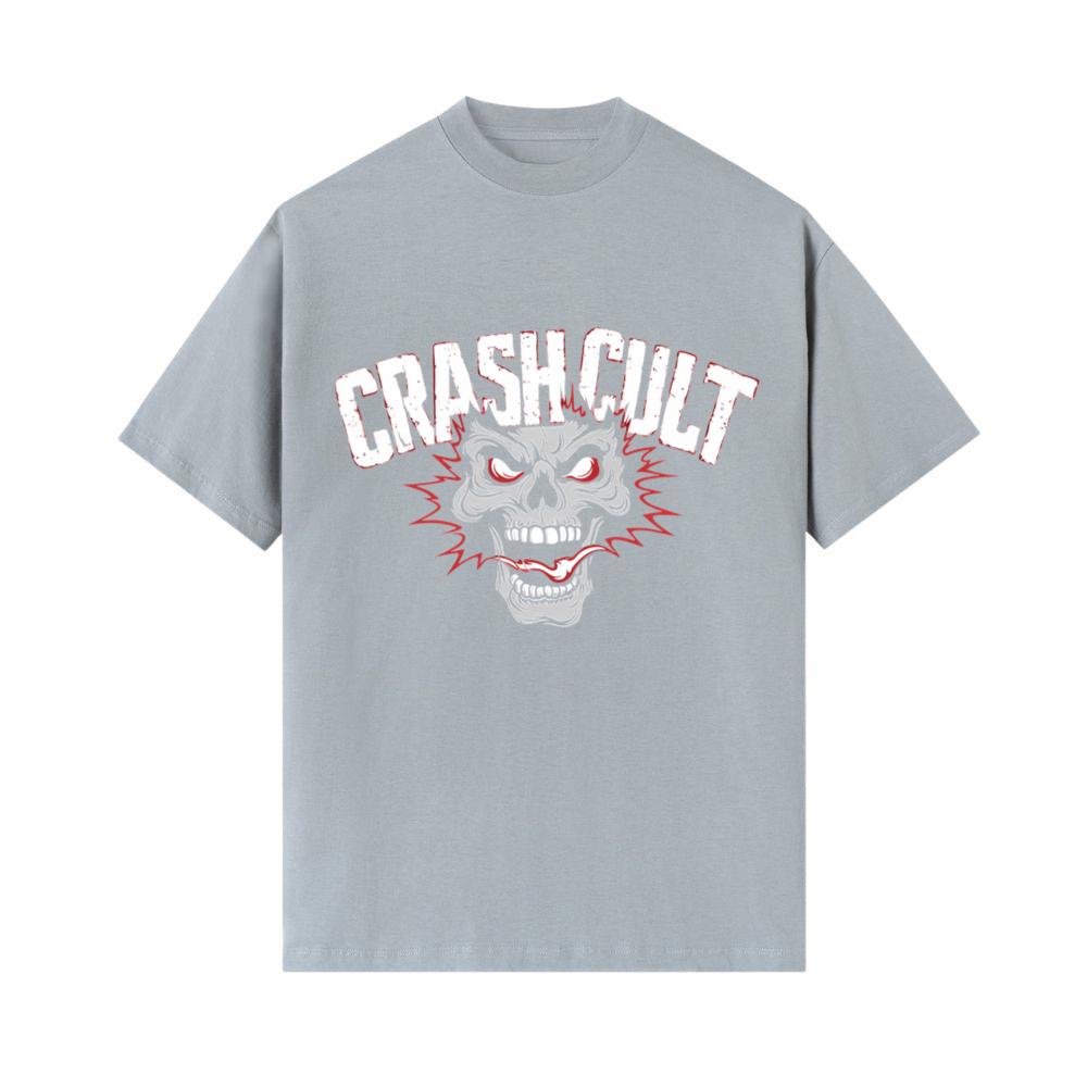 Crash Cult Skull Head Graphic T-Shirts