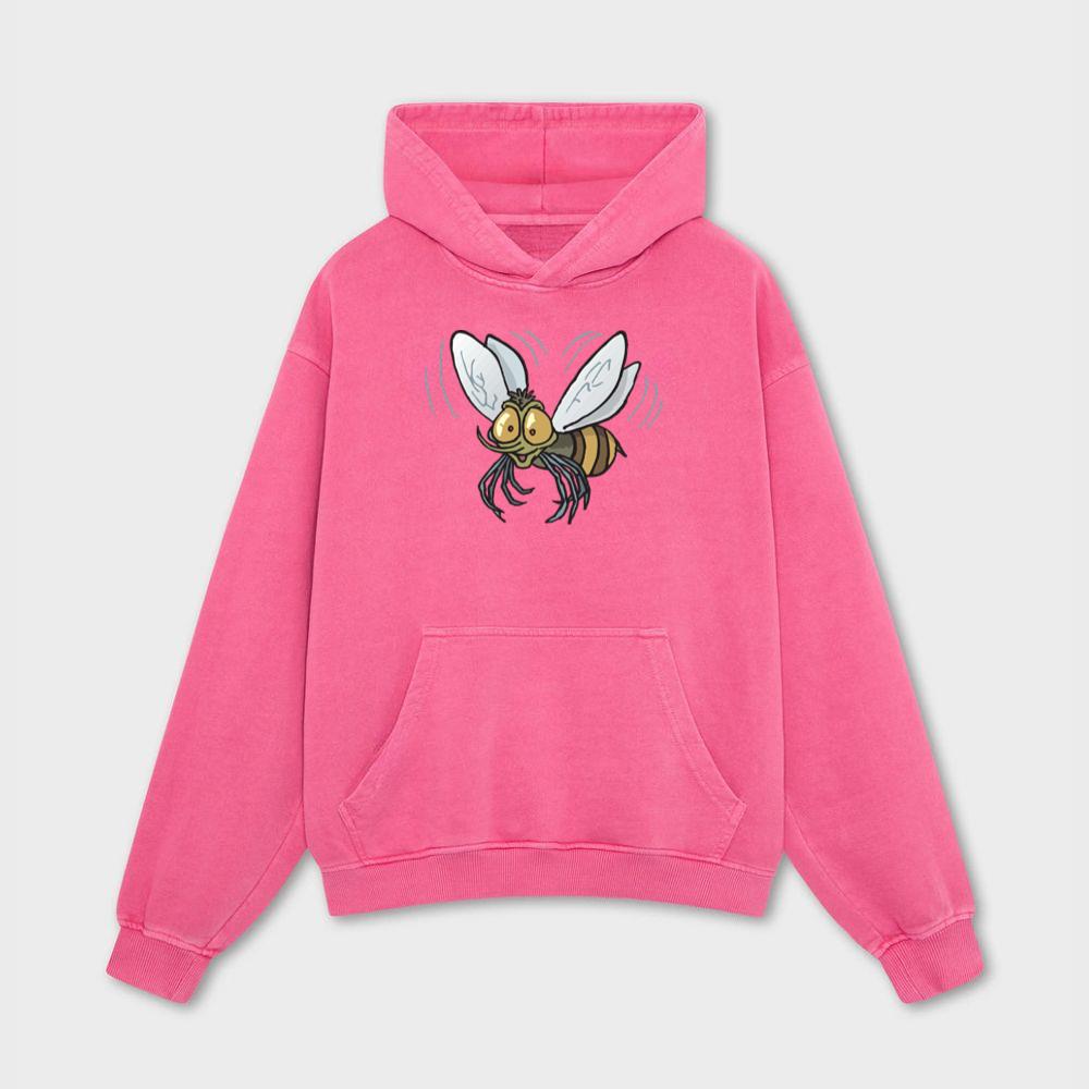 Crazy Bee With Big Eyes Hoodies