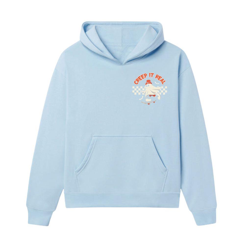 Creep It Real Funny Ghost Halloween Design Hoodie