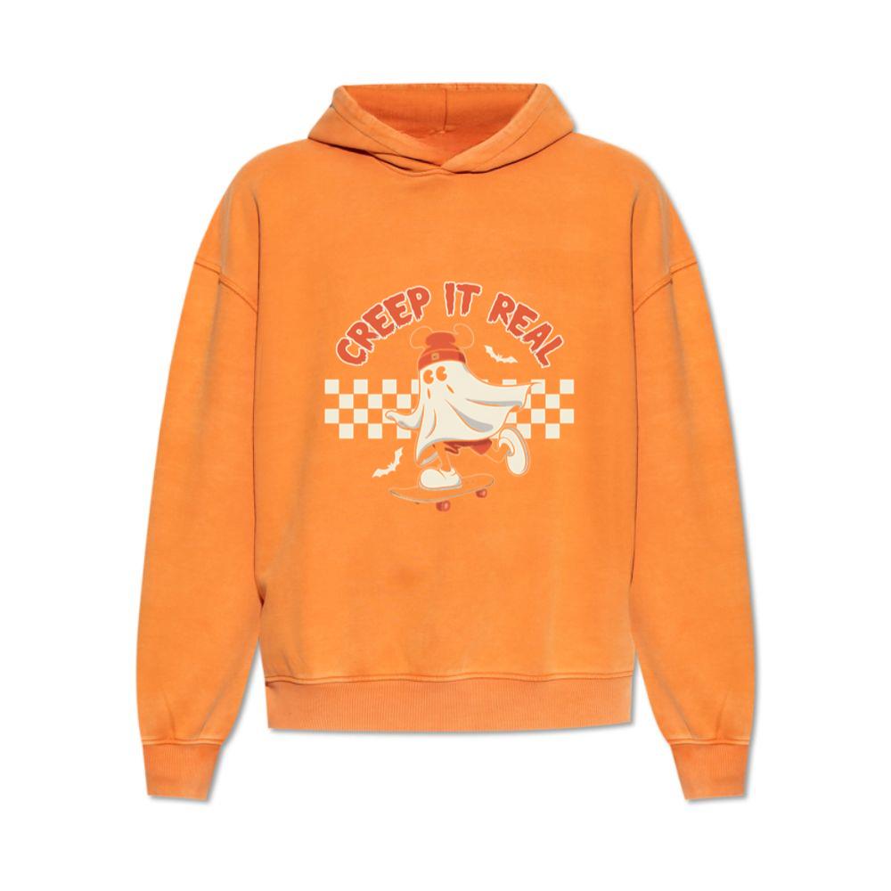 Creep It Real Funny Ghost Halloween Design Hoodie