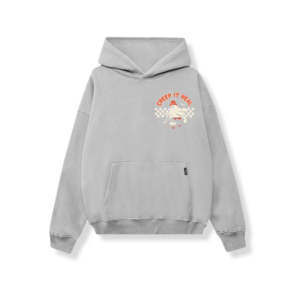 Creep It Real Funny Ghost Halloween Design Hoodie