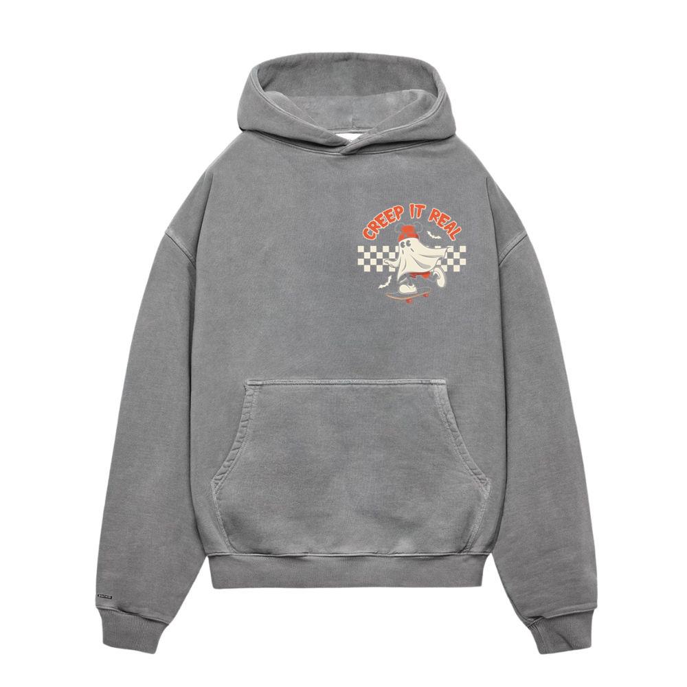 Creep It Real Funny Ghost Halloween Design Hoodies