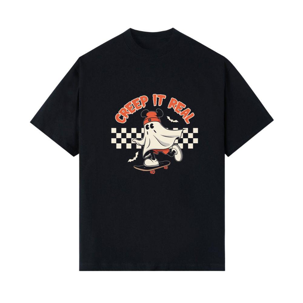 Creep It Real Funny Ghost Halloween Design T-Shirts