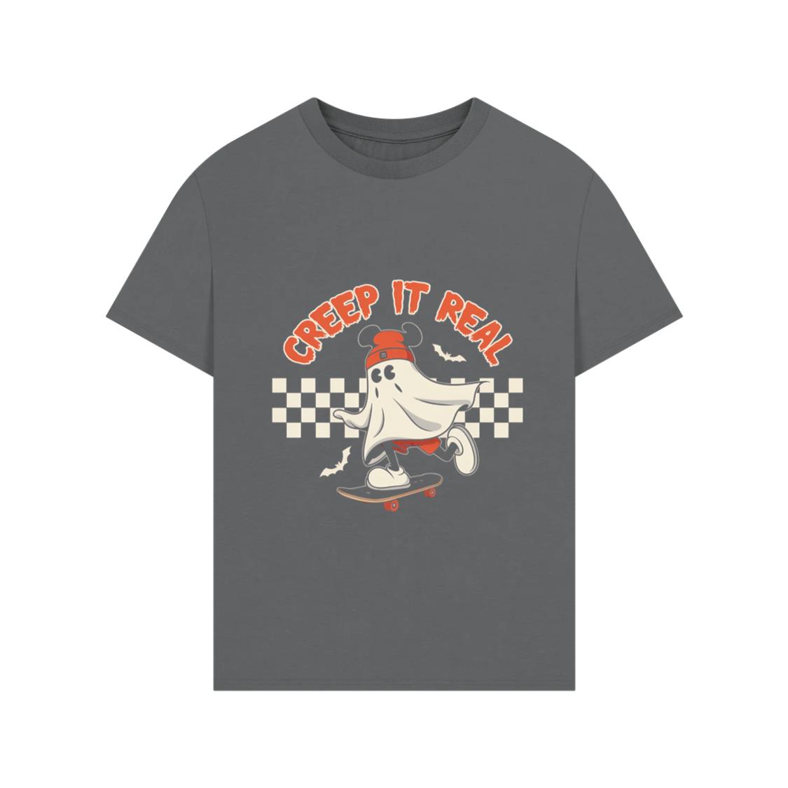 Creep It Real Funny Ghost Halloween Design T-Shirts
