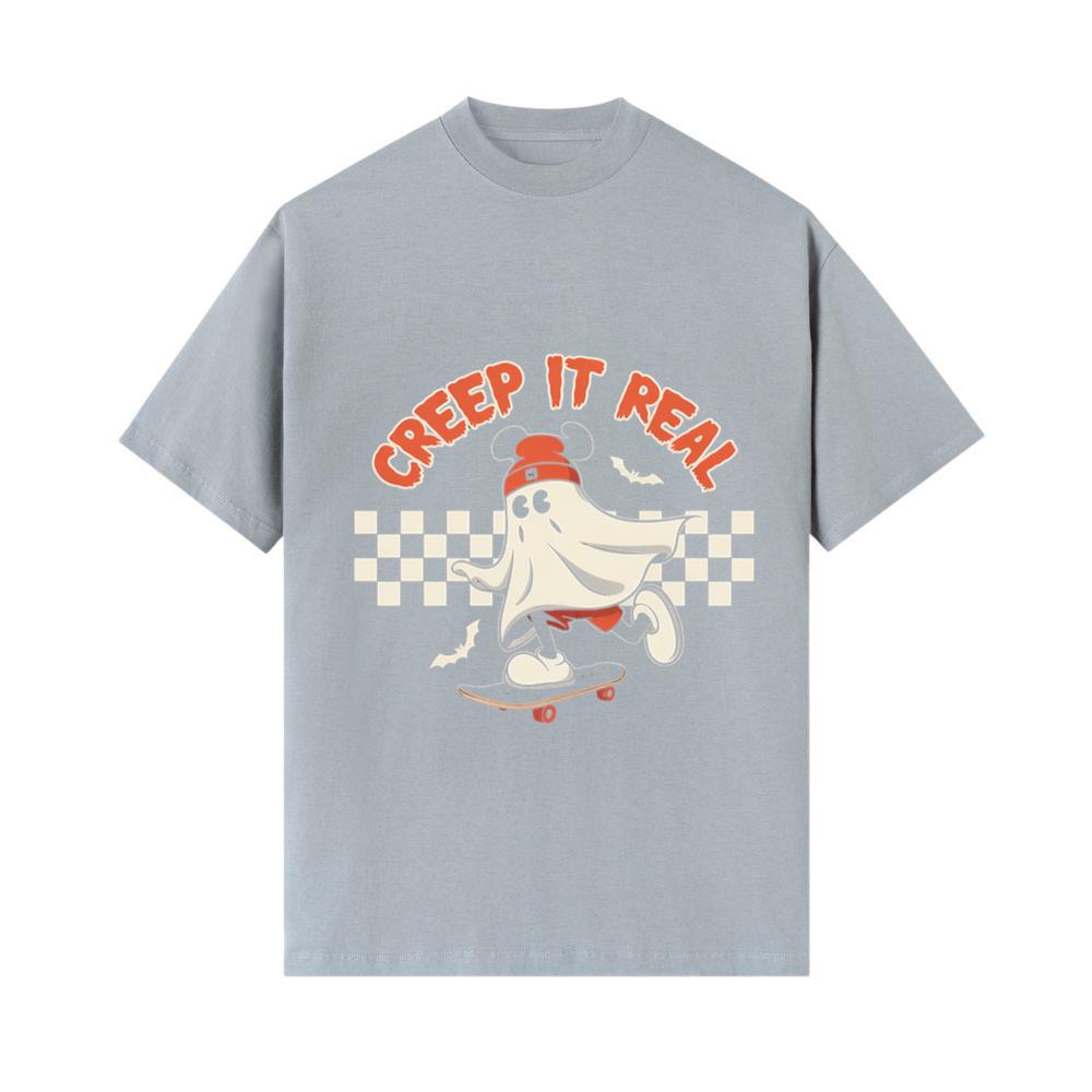 Creep It Real Funny Ghost Halloween Design T-Shirts