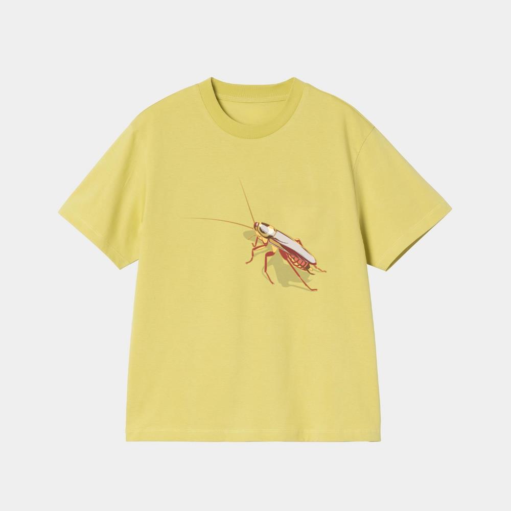 Creeping Brown Cartoon Cockroach T-Shirt - Image 3