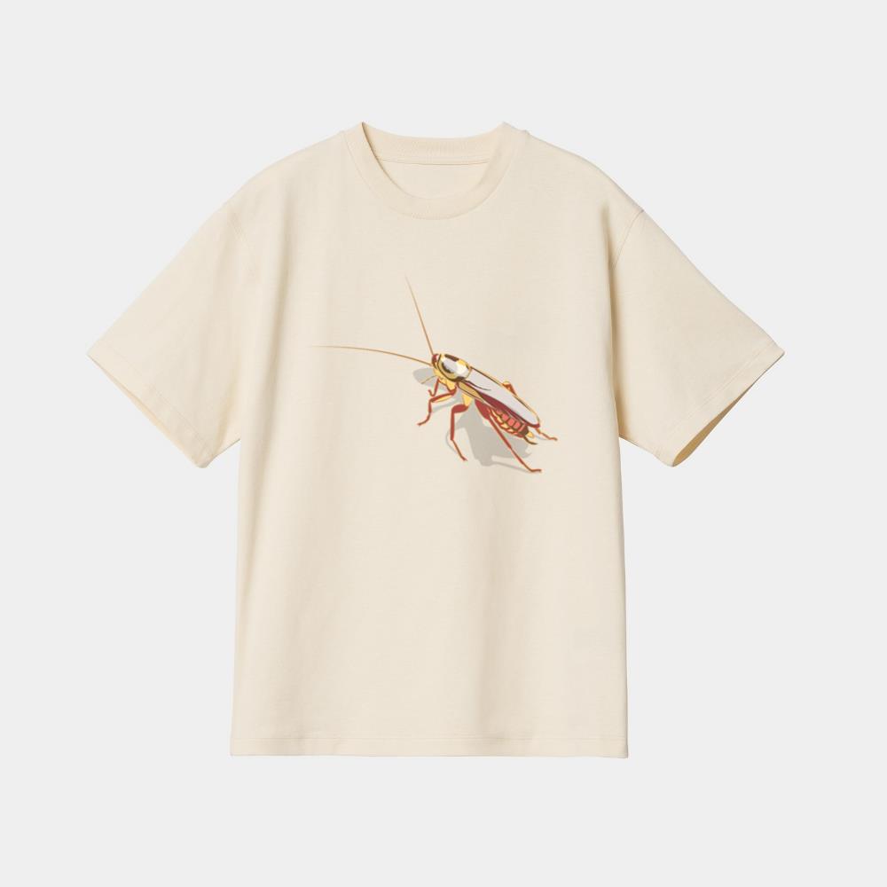 Creeping Brown Cartoon Cockroach T-Shirt - Image 4