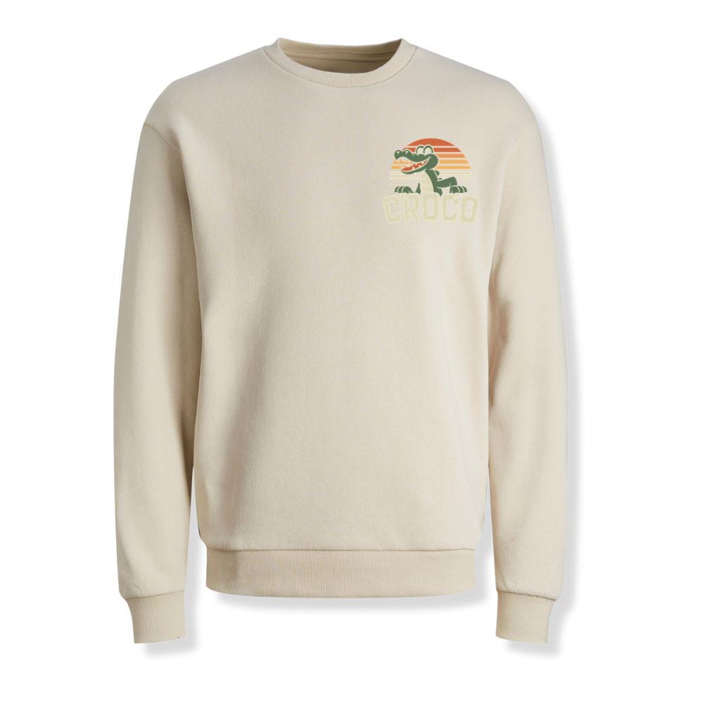 Croco Sunset Vintage Crocodile Graphic for Coastal Retro Lovers Sweatshirts - Image 3