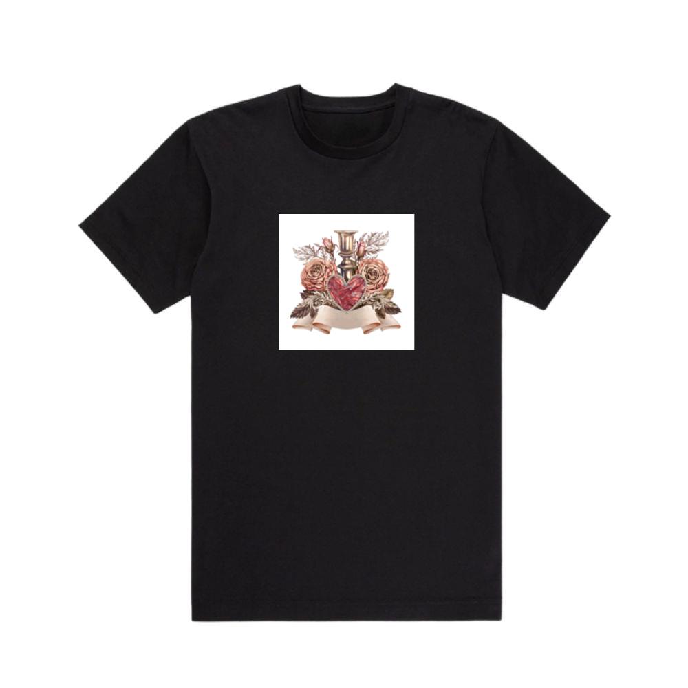 Crystal Heart and Roses T-Shirts