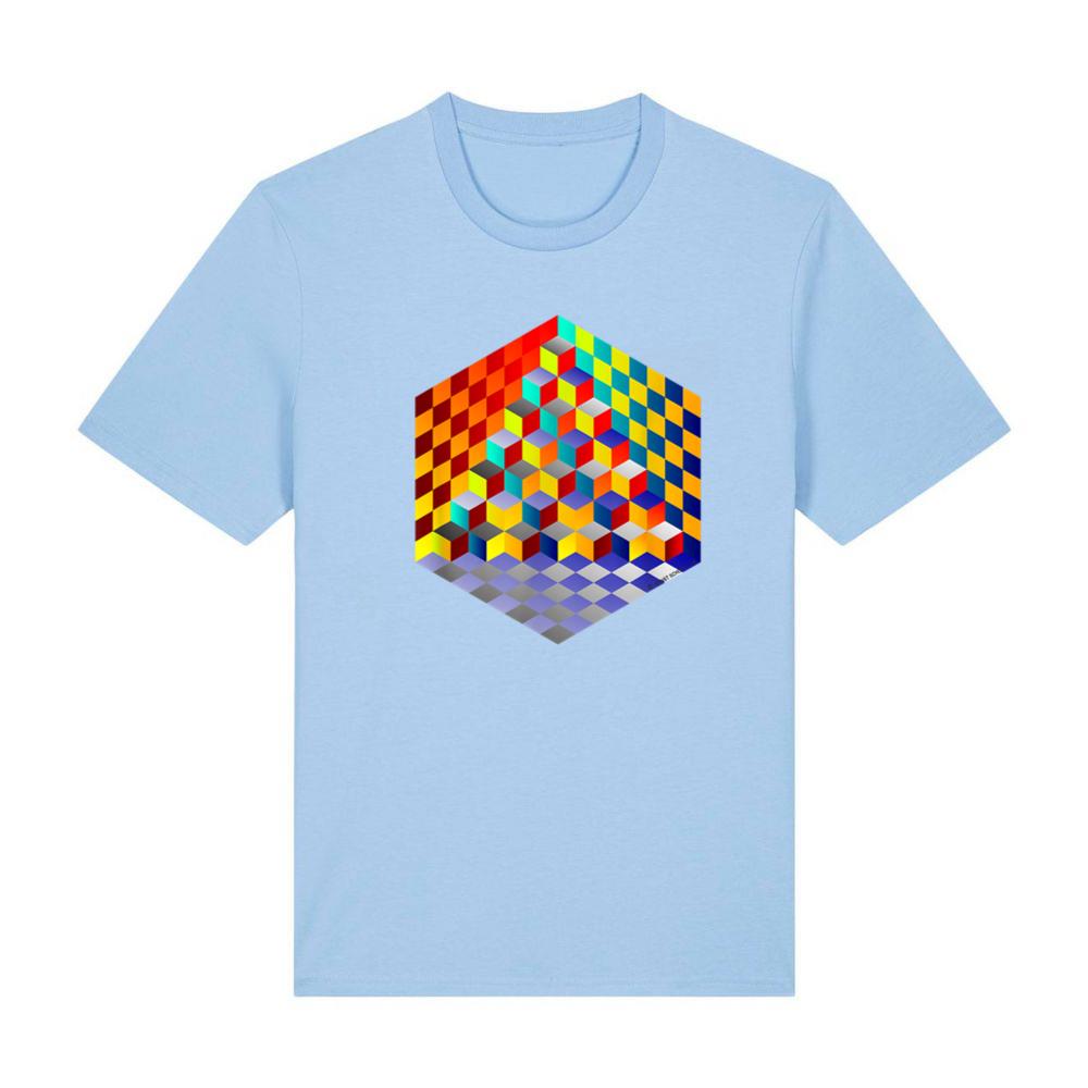 Cube Geometric Magic Cube Optical Illusion Graphic 119 T-Shirt