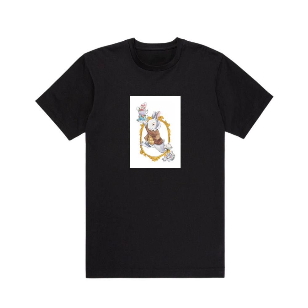 Curious Rabbit from Alice's Adventures T-Shirts