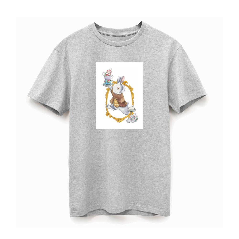 Curious Rabbit from Alice's Adventures T-Shirts