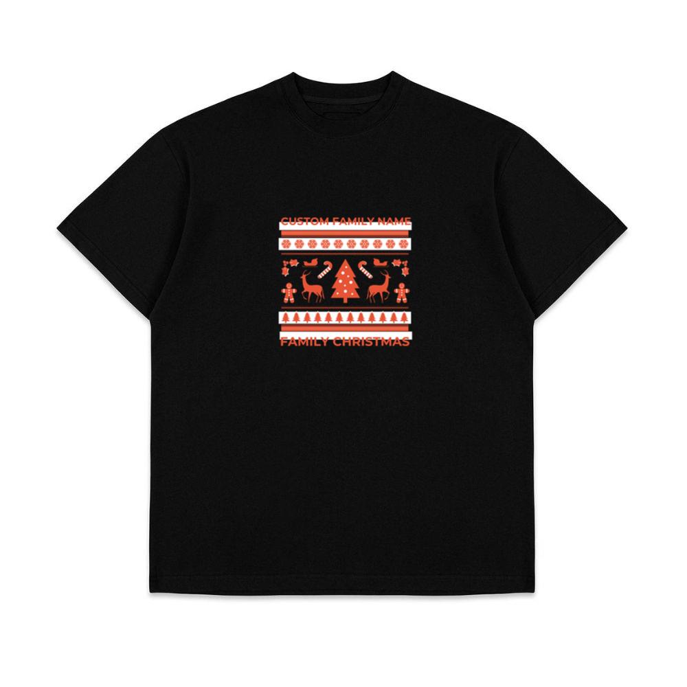 Custom Personalized Family Ugly Christmas Top T-Shirts