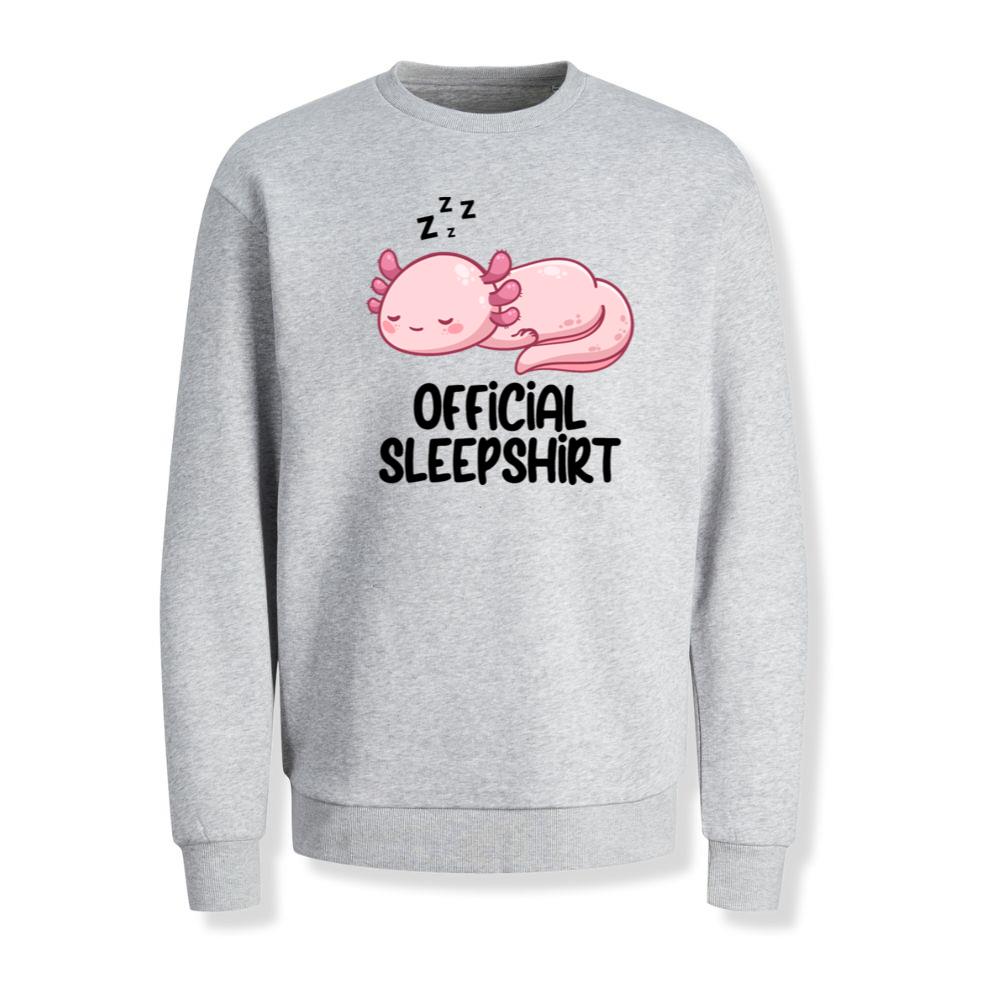 Cute Axolotl Sleeping Official Sleep Shirt Sweatshirt