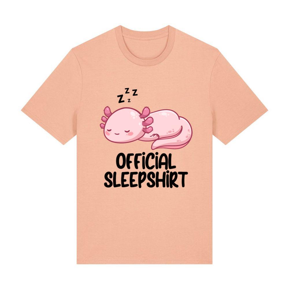 Cute Axolotl Sleeping Official Sleep Shirt T-Shirts