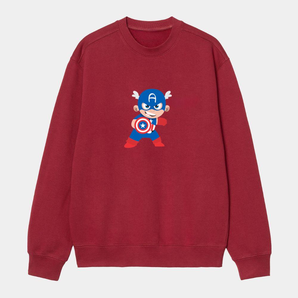 Cute Baby Captain America Pose Sweatshirt