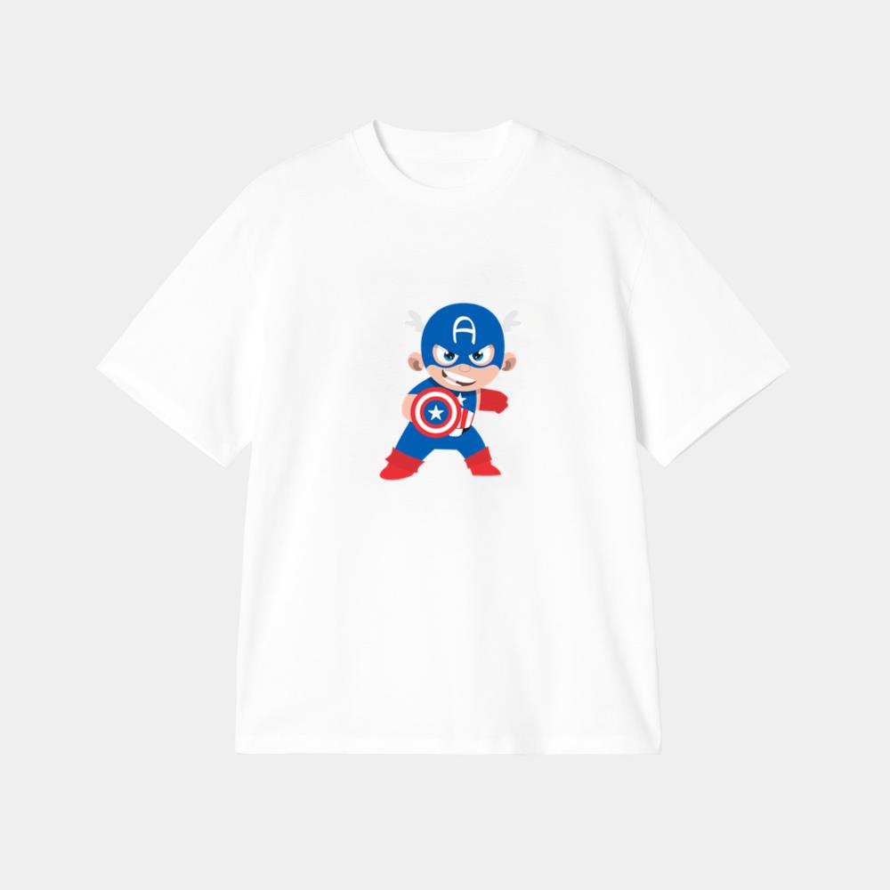 Cute Baby Captain America Pose T-Shirt