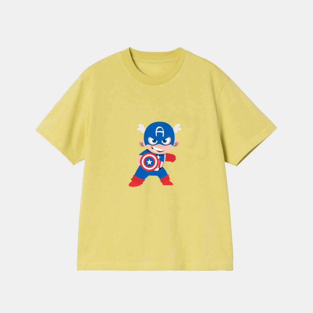Cute Baby Captain America Pose T-Shirt - Image 3