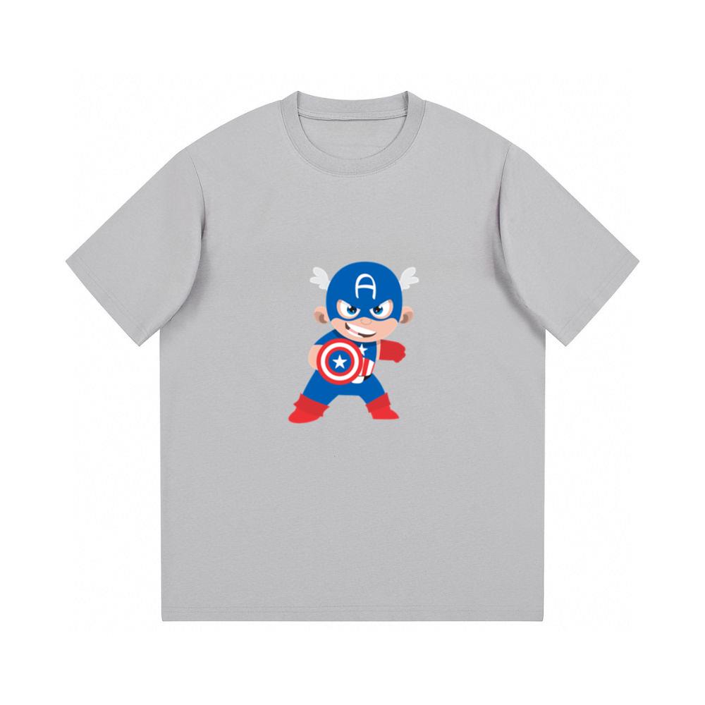 Cute Baby Captain America Pose TShirts Teeclips
