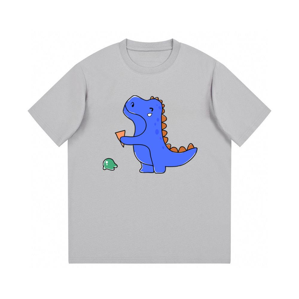 Cute Blue Dino Snack TShirts Teeclips