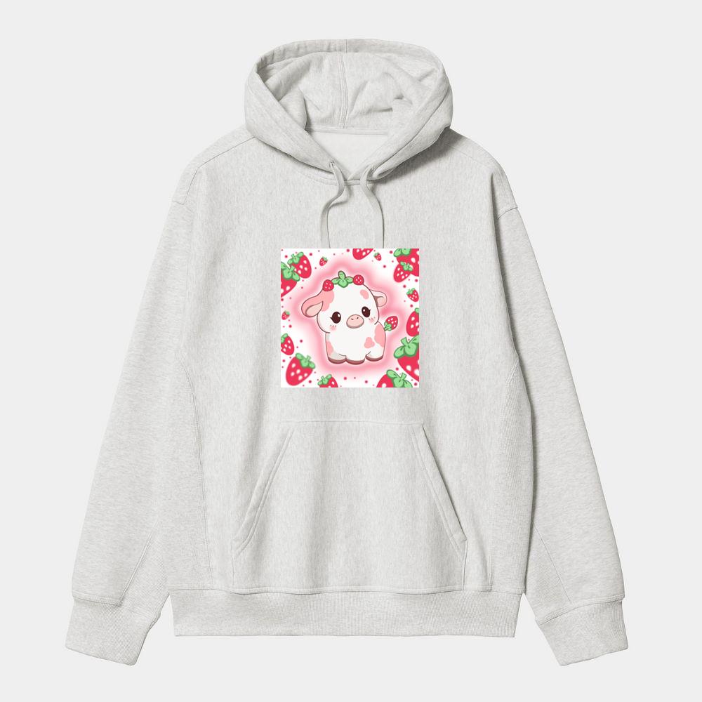 Cute Bovine Berry Tee Hoodie