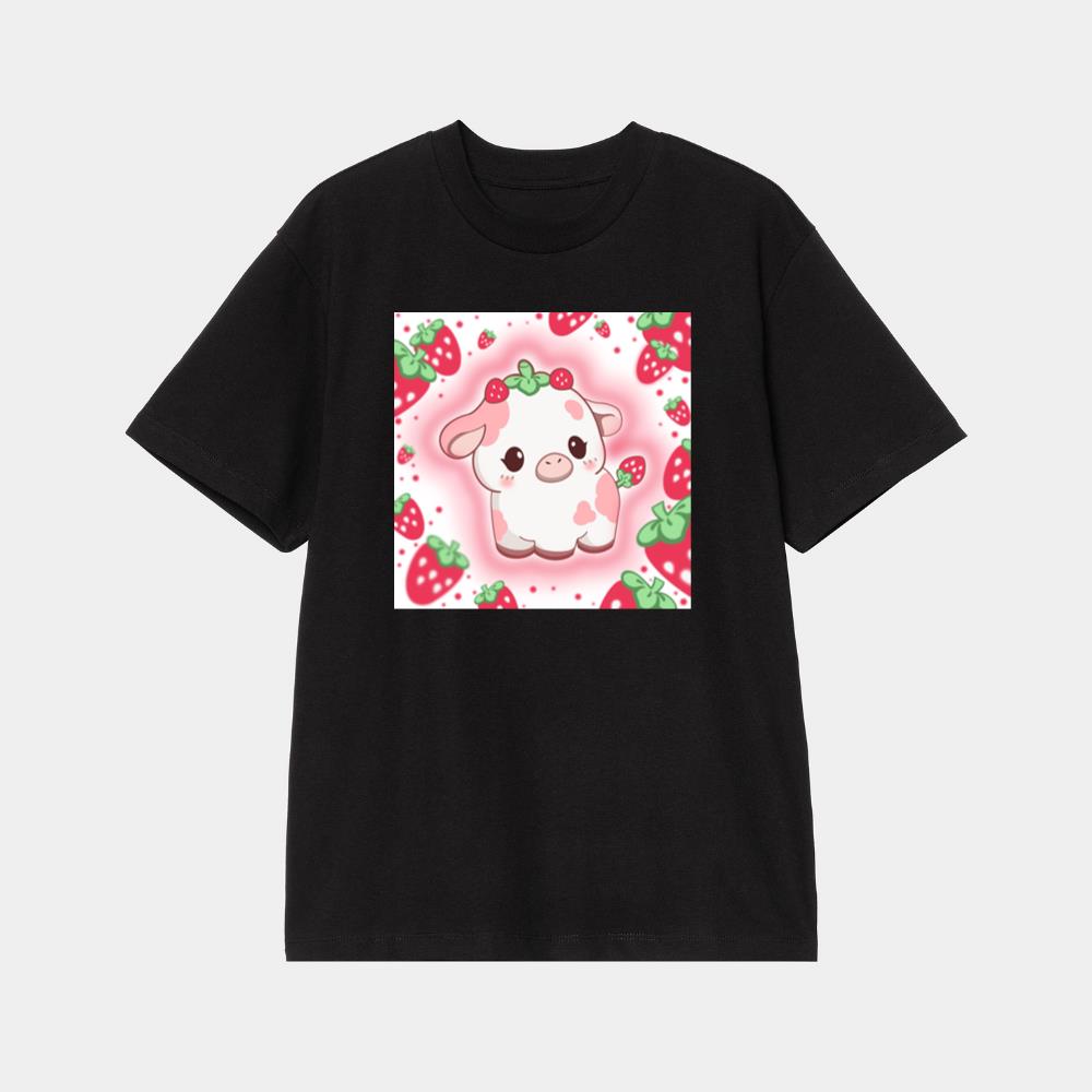 Cute Bovine Berry Tee T-Shirt