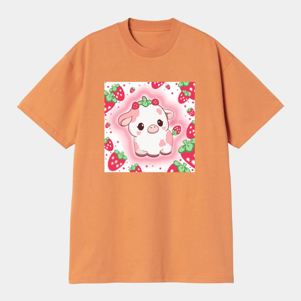 Cute Bovine Berry Tee T-Shirts