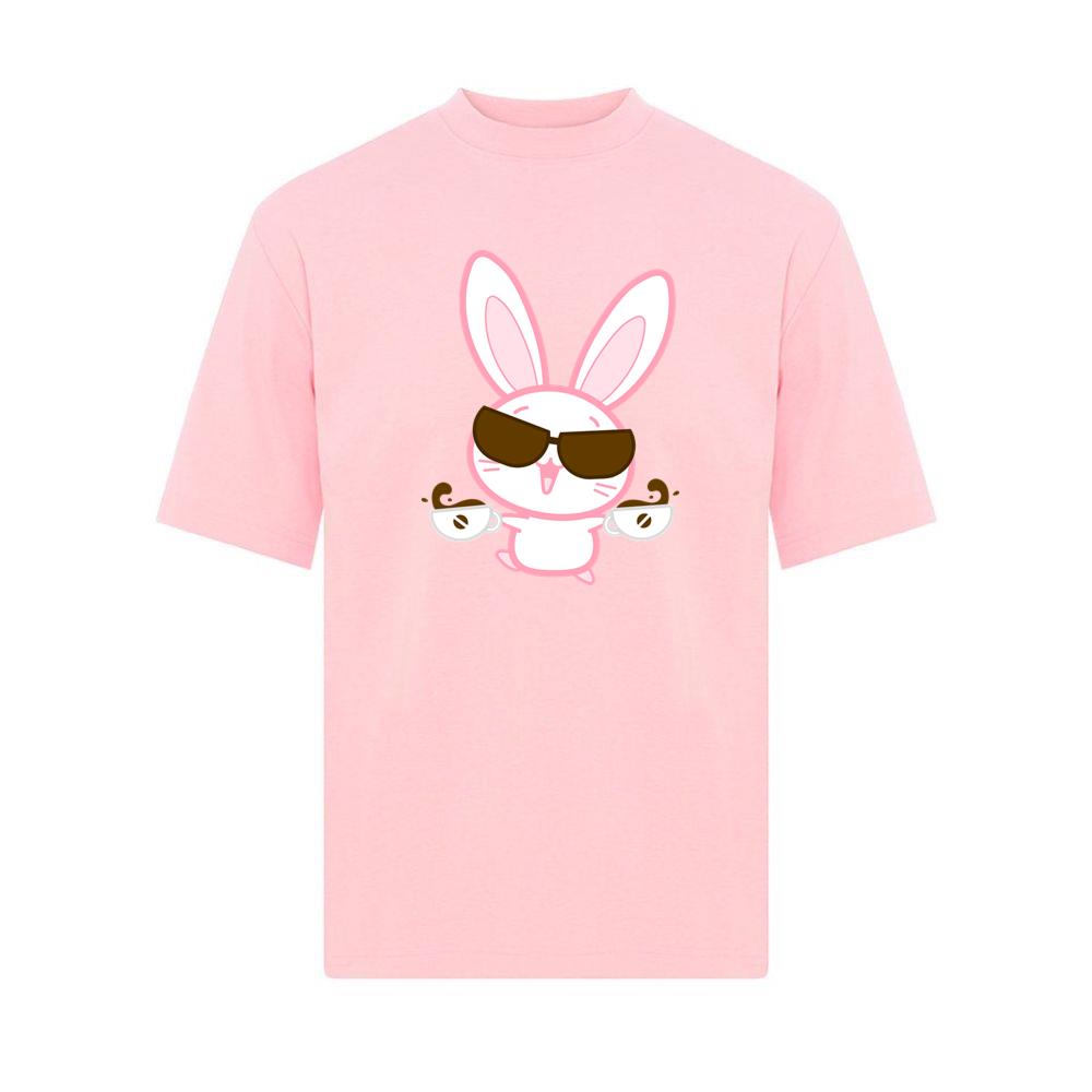 Cute Bunny With Coffee Cups T-Shirts