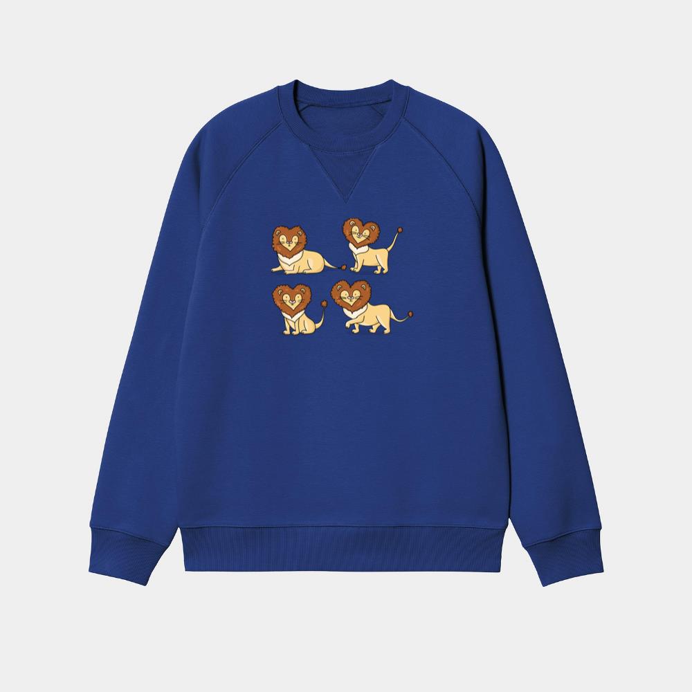 Cute Cartoon Lions Set Sweatshirt