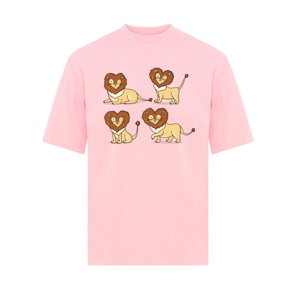 Cute Cartoon Lions Set T-Shirts