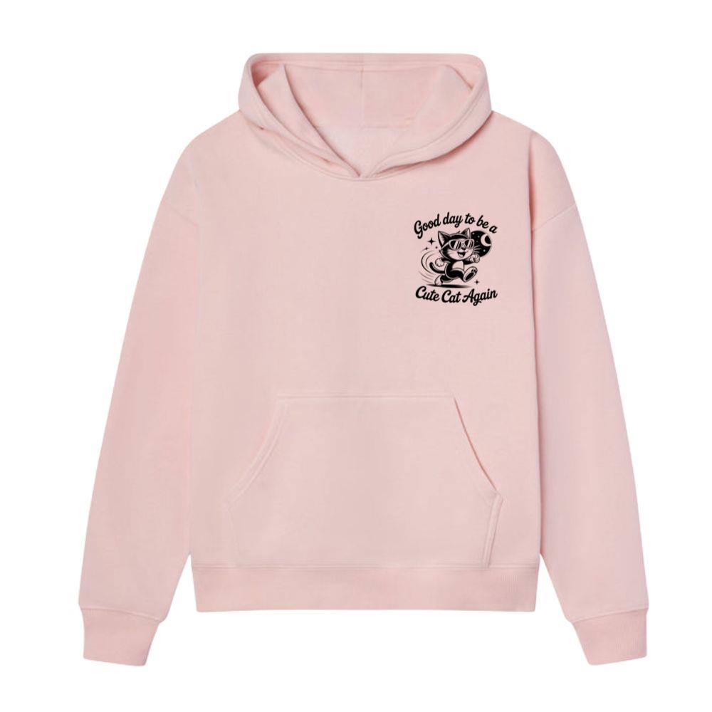 Cute Cat Again Retro Vintage Funny Graphic Hoodie