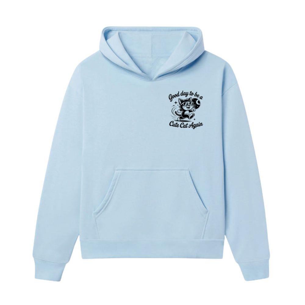 Cute Cat Again Retro Vintage Funny Graphic Hoodie