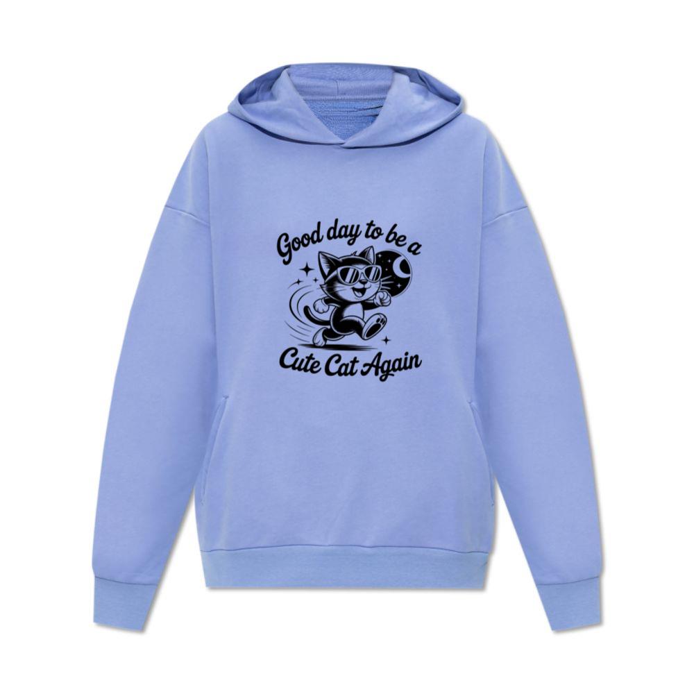 Cute Cat Again Retro Vintage Funny Graphic Hoodie