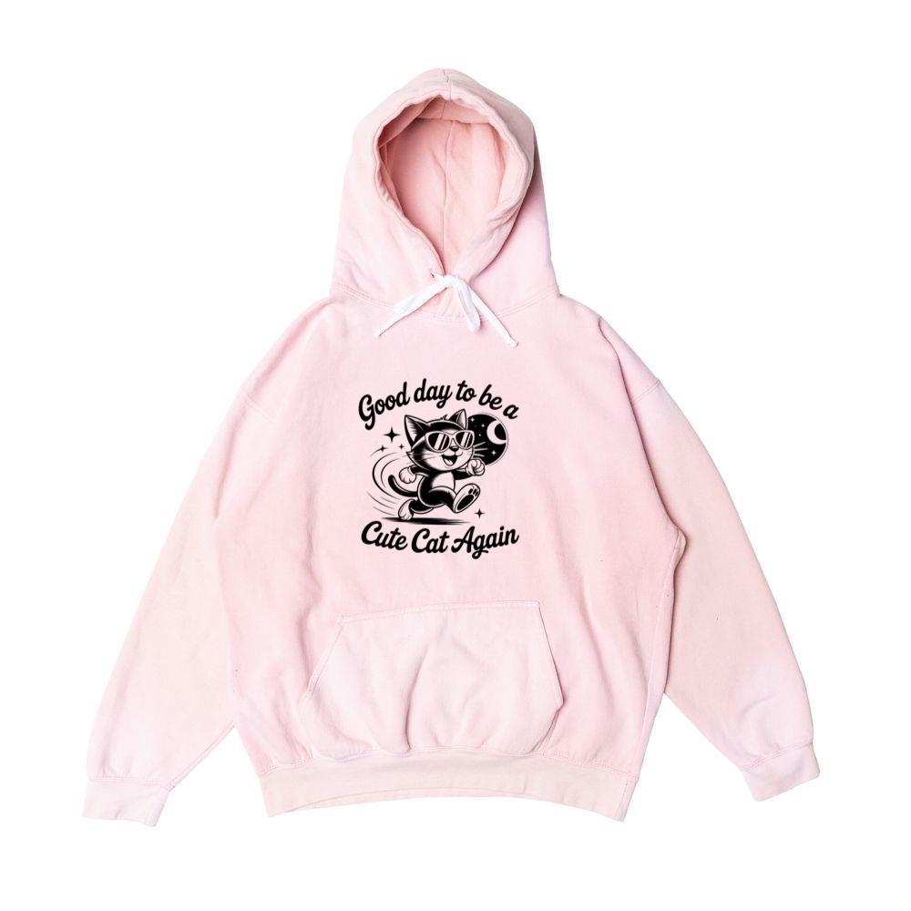 Cute Cat Again Retro Vintage Funny Graphic Hoodie