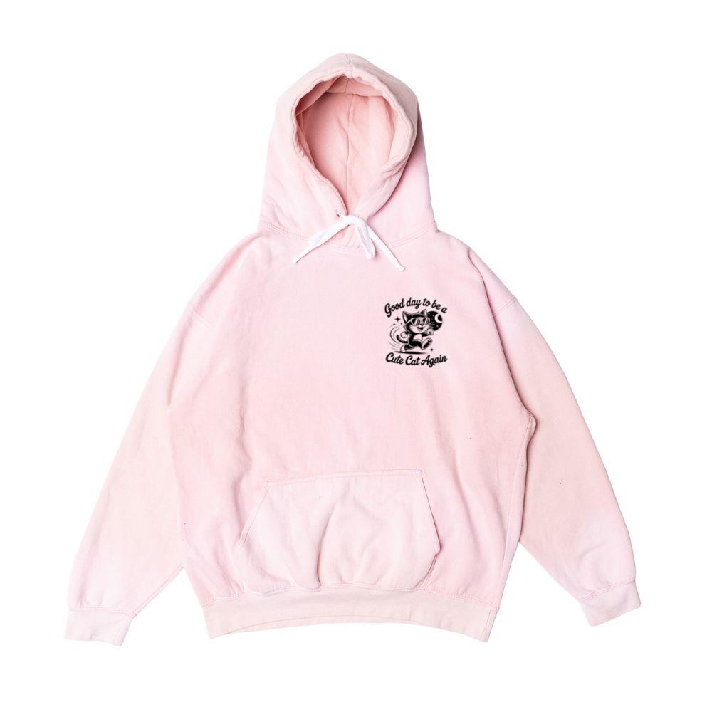 Cute Cat Again Retro Vintage Funny Graphic Hoodie