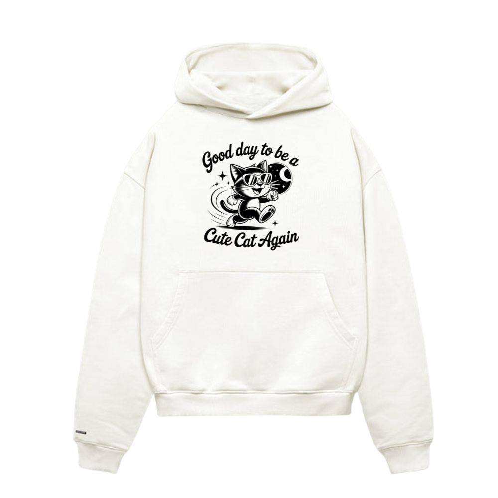 Cute Cat Again Retro Vintage Funny Graphic Hoodies