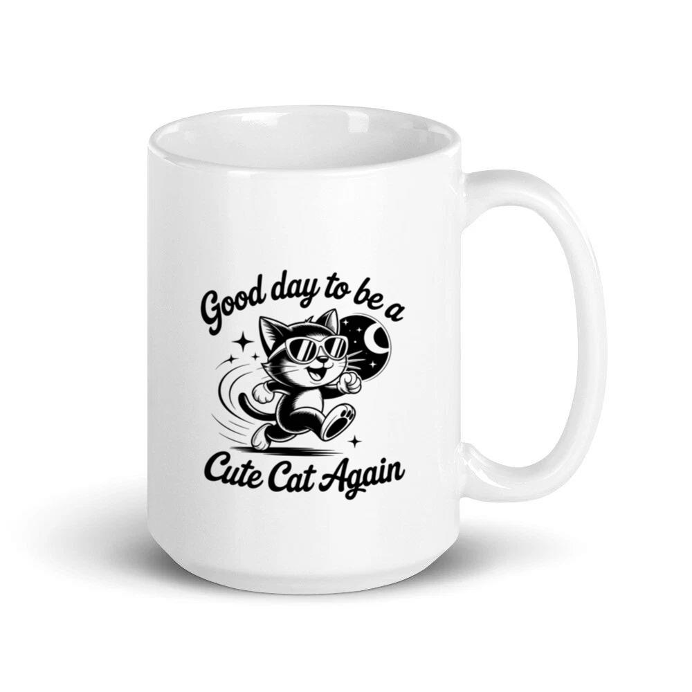 Cute Cat Again Retro Vintage Funny Graphic Mug