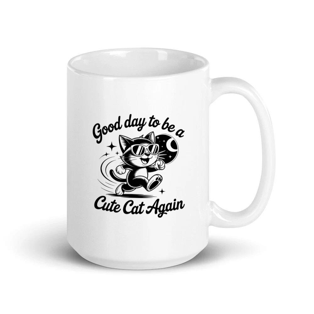 Cute Cat Again Retro Vintage Funny Graphic Mug