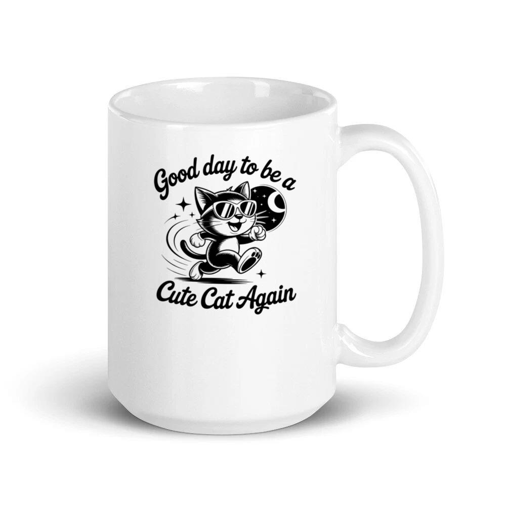 Cute Cat Again Retro Vintage Funny Graphic Mug